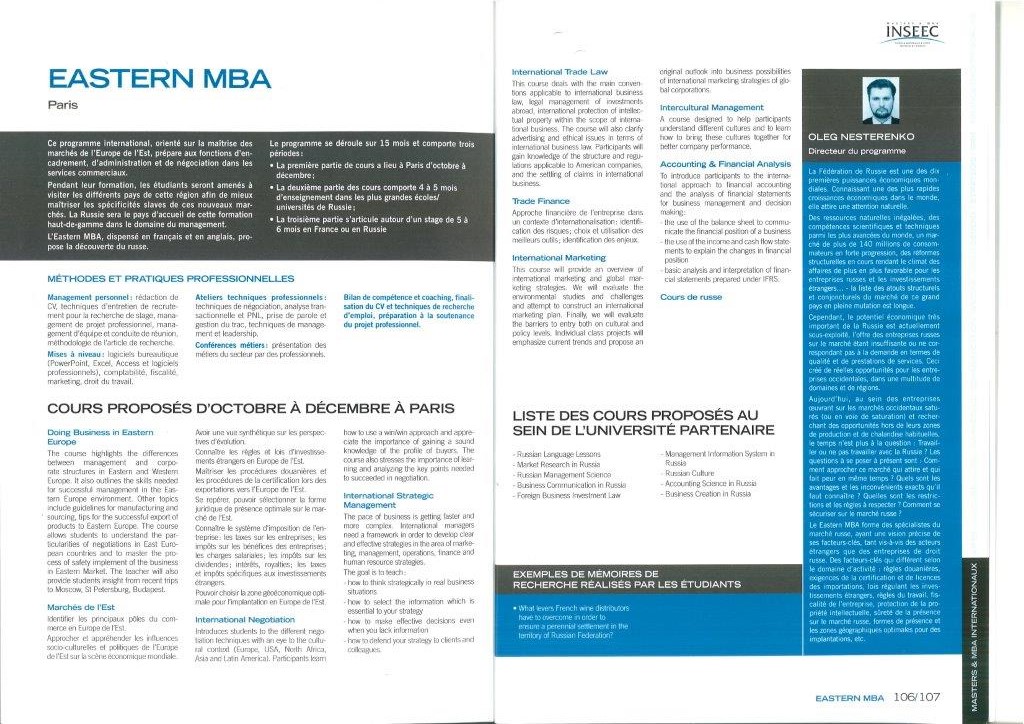 Eastern MBA