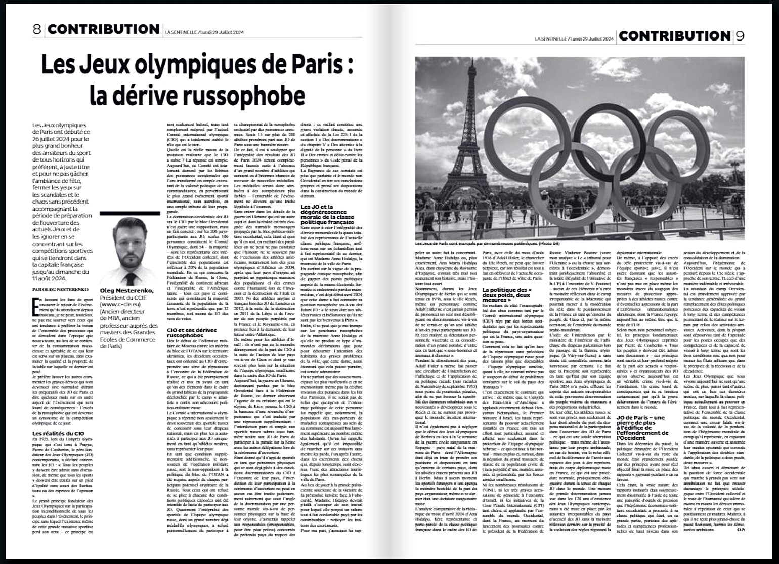 publications par pays - Les Jeux Olympiques de Paris
