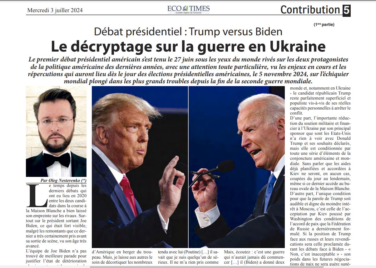 publications par pays - Le Débat présidentiel : Trump vs Biden.