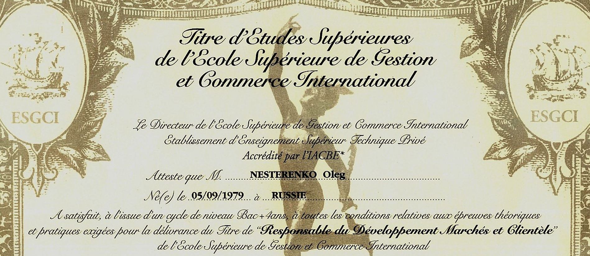 Diplôme ESGCI