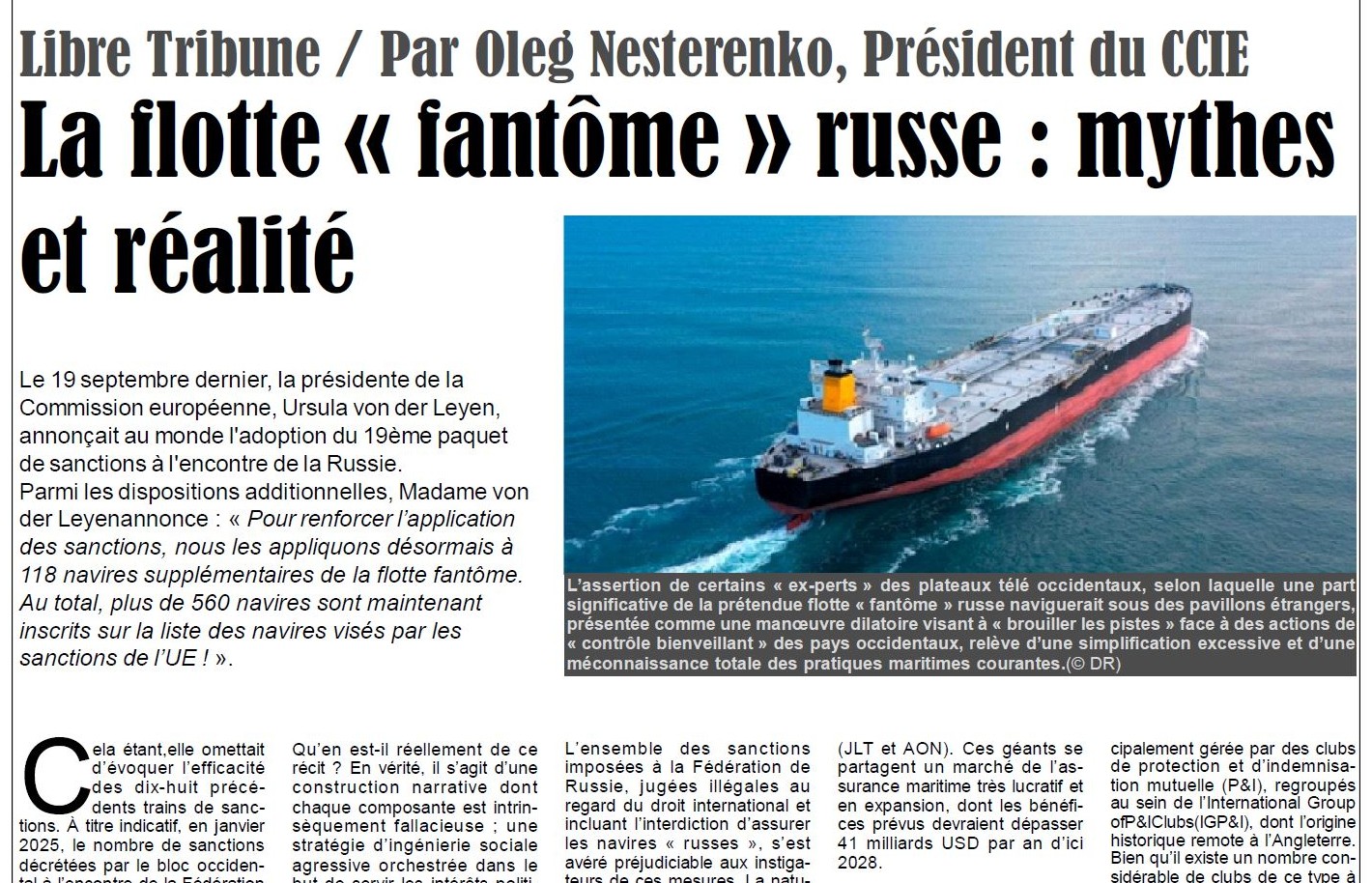 publications par pays - La flotte fantôme russe